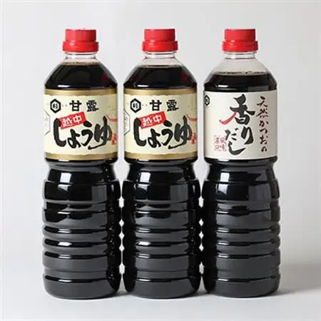 ふるさとの味「醤油セット」(カンロ醤油1L×2本、香りだし1L×1本)【1291616】