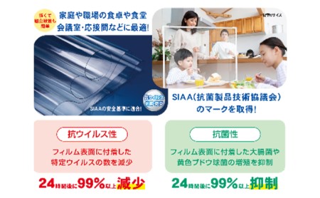 抗ウイルス飛沫防止パーテーション（横型S） |    