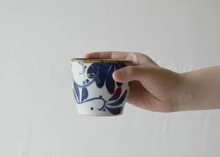 【AB379】【波佐見焼】満水２２５mlカップ karakusa　【西海陶器】 １ 14500