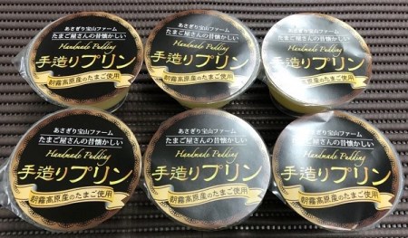 0009-40-07 富士山朝霧高原たまご使用 手造りプリン 6個セット