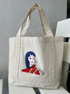 ヤマガタニューレトロ「玉虫姫」多色刺繍ロゴトートバッグ F21A-095