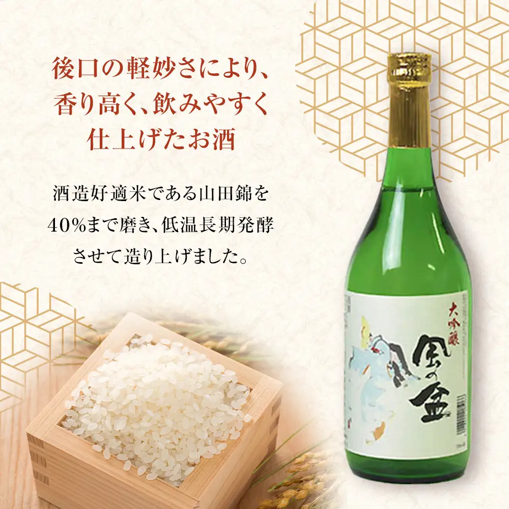 富山 大和百貨店 選定 〈福鶴酒造〉　風の盆　大吟醸　Ｆセット