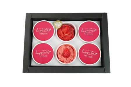 いちご農家の自家製SWEETS 古都華のプレミアムシャーベット6個（化粧箱入り）◇