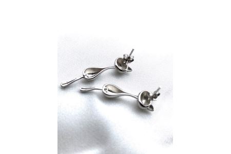 猫ピアス＆ネックレスのセット≪アクセサリー ピアス ネックレス 猫≫※着日指定不可◇