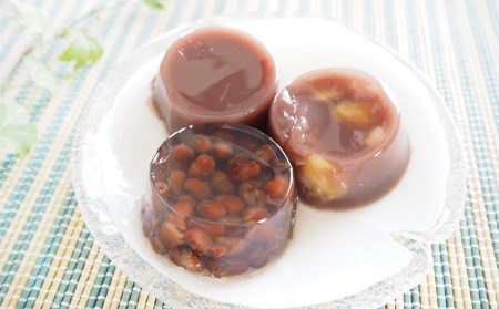 老舗あんこ屋が作る「水ようかん（こし・栗・かのこ）」詰合せ 9個入[ZA068]
