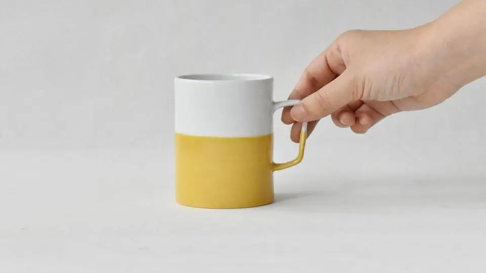 【AB545】【波佐見焼】dip mug YE 〈M〉 【西海陶器】1 40491