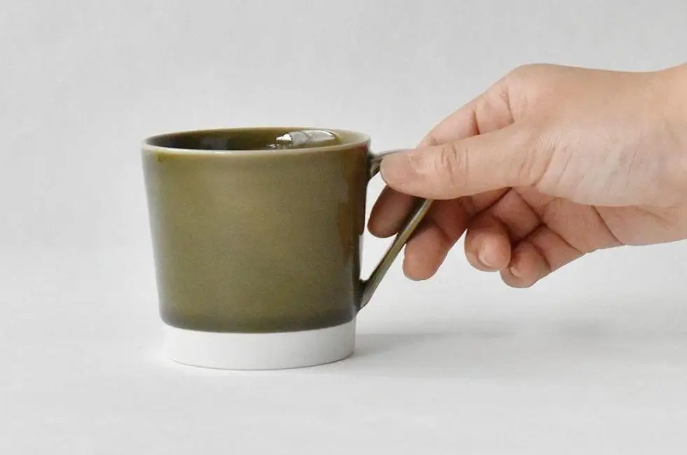【AB563】【波佐見焼】es mug　織部釉 【西海陶器】1　19577