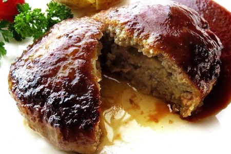 CG023 島原の人気店　和食・洋食・鉄板焼き屋 自慢のハンバーグ食べ比べ 12個セット