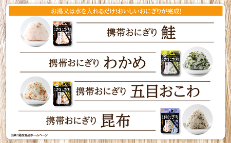 非常食 携帯おにぎり 16個入 保存食 防災 アルファ米 尾西食品 登山