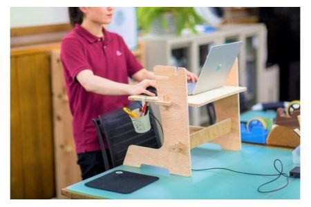 ＤＩＹを楽しみたい方向け 木製デスク WOOD STANDING DESK 【 ＤＩＹキット 】 【608】