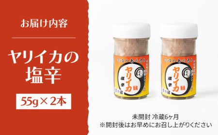 壱岐産 特製 ヤリイカの塩辛 2本セット[JDK047] いか