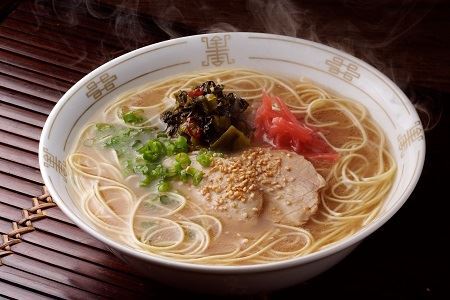 博多長浜「福重家」ラーメン10人前　辛子高菜付き [M330] ラーメン 豚骨 高菜 インスタント 乾麺 即席麺 拉麺 保存食 九州