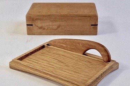 M178〈工房SHIMS〉バターディッシュ＆バターナイフ（200gレギュラーサイズ）
