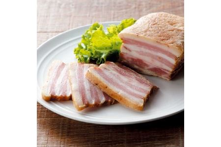 【無添加・無着色】MOROYAMA匠ベーコンセット(ブロック・スライス)