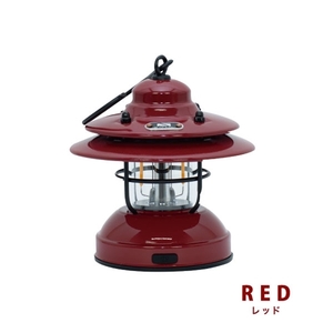 LED 充電式 ベイビー ランタン レッド赤 / ふるさと納税 照明 BABY 器具 キャンプ USB 防滴 調光 災害 停電 台風 防災 メタル ピッツバーグ アウトドア スチール ワークス 送料無料