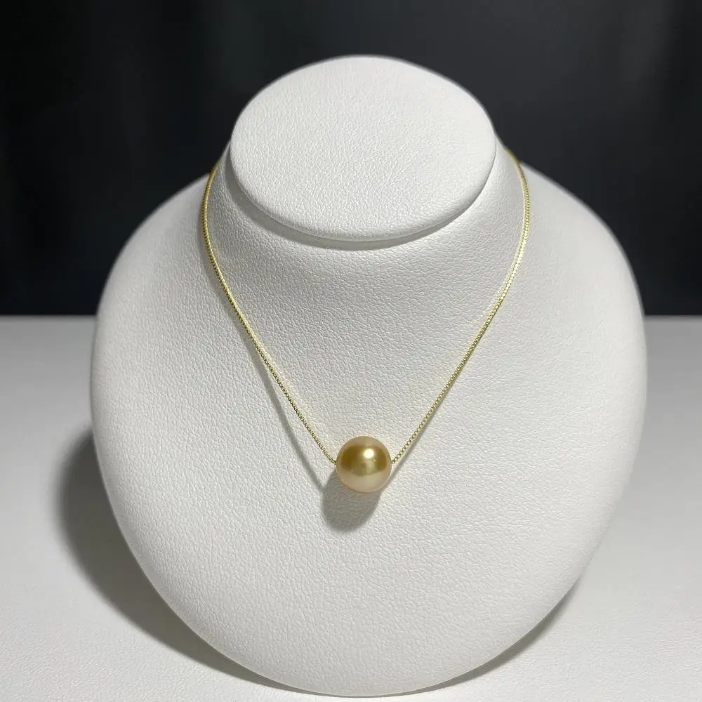 【奄美パール】白蝶真珠 7mm K18イエローゴールドペンダント396