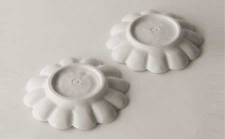  〔臼杵焼〕輪花十二弁皿（SS）【２枚セット】