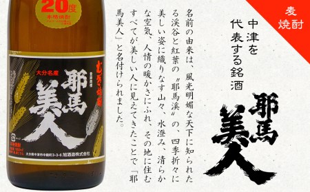 大分むぎ焼酎 耶馬美人 20度 1.8L | 1800ml 1升 大分県中津市の地酒 地酒 麦 麦焼酎 お酒 酒 焼酎 アルコール 大容量 大分県 中津市
