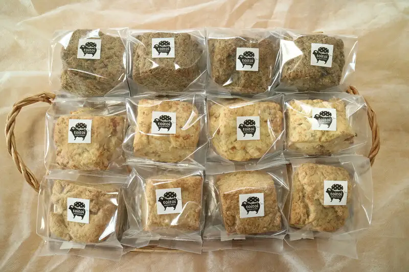 国産や安心安全な食材を大切にしたこだわりの人気ヴィーガンスコーン詰め合わせ １２個セット 個包装 プラントベース マクロビ エシカルスイーツ【 ヴィーガンスコーン 北海道産小麦 北海道産てんさい糖 神奈川県 小田原市 スコーン スコーン】