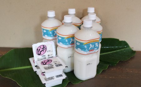 奄美みき１L×６本+ピーナツ豆腐×４個セット 