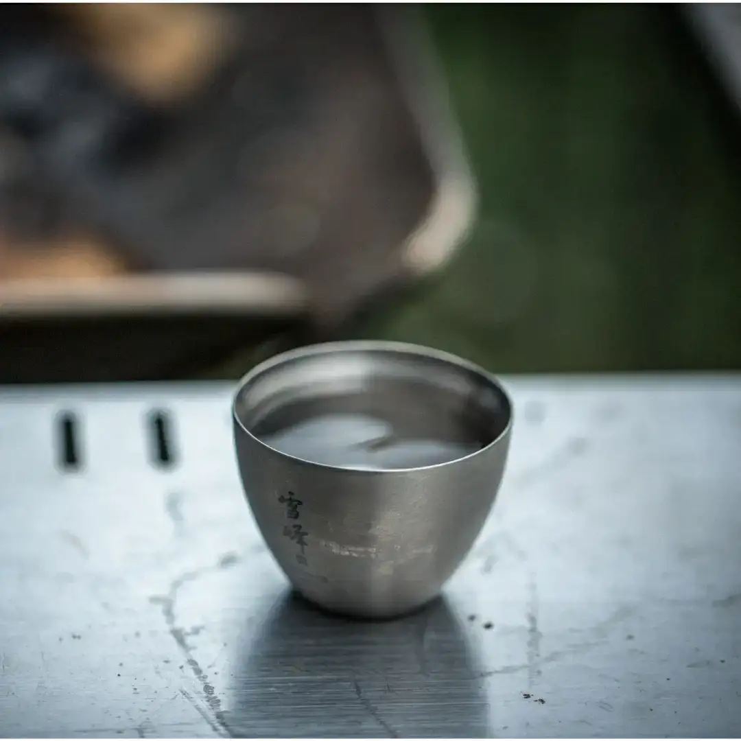 スノーピーク お猪口Titanium TW-020 キャンプ アウトドア チタン 酒筒と相性抜群