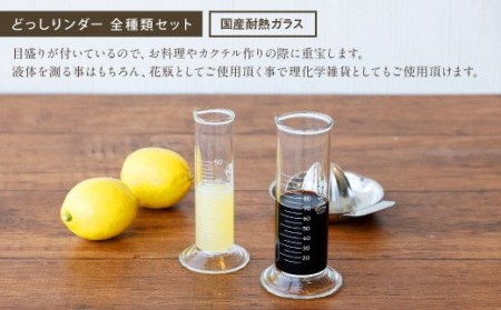 A110 どっしりンダー全種類セット シリンダー メジャーグラス