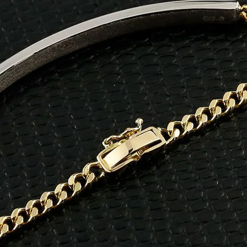 18金 プラチナ ブレスレット ダイヤモンド 喜平 チェーン ダイヤ 0.5ct