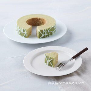 SA2663　お米のバウム 1個(庄内産完熟メロン)・お米のロールケーキ 1本(プレーン)の詰め合わせ