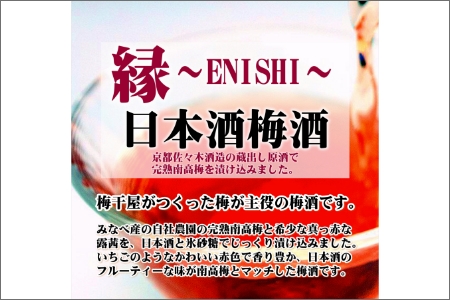 【0952-4】縁～ENISHI～　日本酒梅酒　375ml（2本）