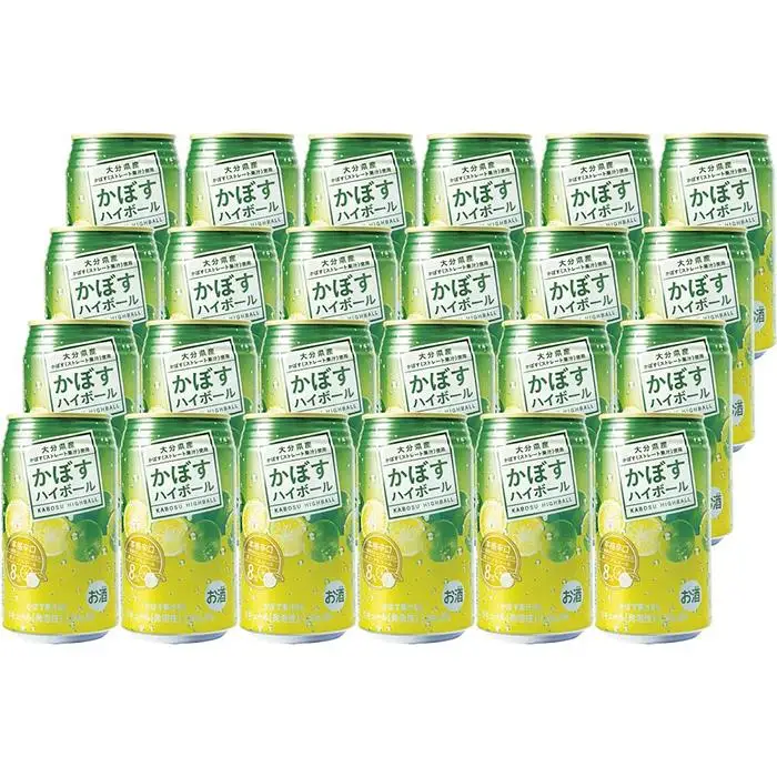 プリン体、糖類ゼロ！大分県特産品のかぼすを使った甘すぎないスッキリ爽やか辛口ハイボール340ｍｌ×24本 | ハイボール