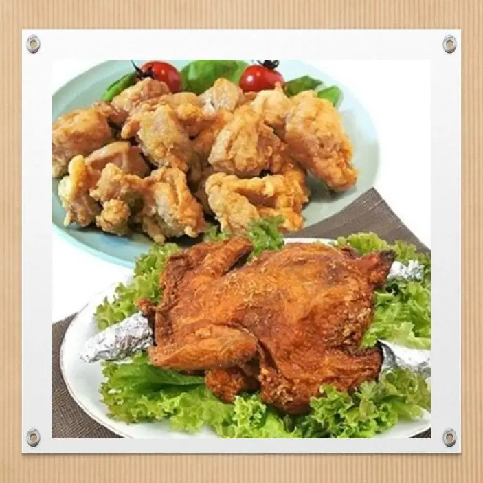 まる揚げ1羽（約1.2kg）・骨付きもも揚げ3本（約220ｇ×3本）・唐揚げ1.2kg（400ｇ×3袋）3点セット