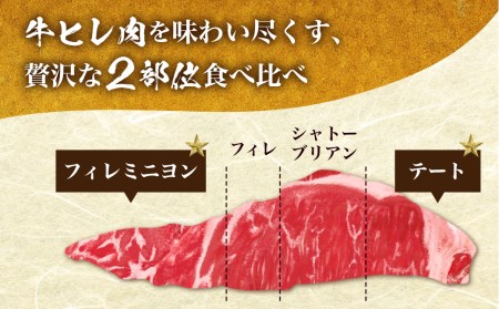 飛騨牛 紅白焼き肉食べ比べ 古里精肉店 牛肉 焼き肉 ヒレ フィレミニヨン テート [Q1338]