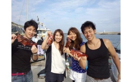 初心者歓迎　手ぶらでＯＫ　船釣り体験　利用券　E007／晃山丸　貸切　釣り船　フィッシング　静岡県　東伊豆町