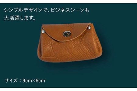 【コインを3つに分けて収納できる】牛革 小銭入れ[EBG008]  ハンドメイド コインケース 革小物