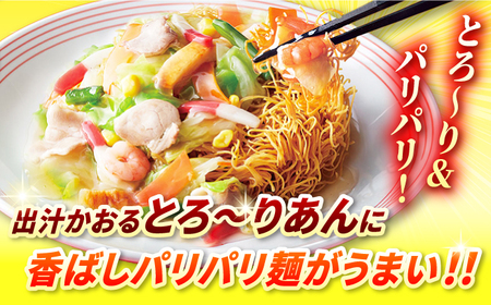 【12回定期便】長崎皿うどん 毎月6食 長与町/ リンガーハット [EBQ008] さらうどん 皿うどん 冷凍 具付き 具入り スープ 野菜
