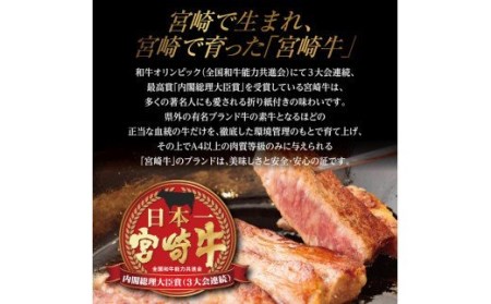 国産の黒毛和牛『宮崎牛赤身ステーキ』(1kg[200gx5枚]) TF0283-P00020