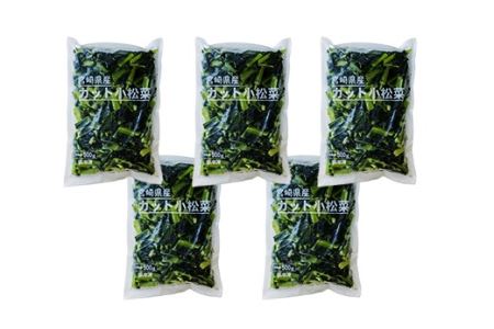 国産『冷凍小松菜』2.5kg(500g×5袋)  グローバルGAP取得の小松菜 TF0478-P00019