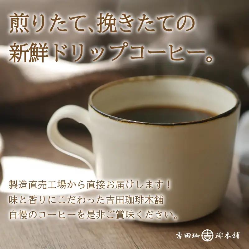 煎りたて、挽きたて!ドリップコーヒー4種50袋 6ヶ月定期便  コーヒーセット 【010C-012】