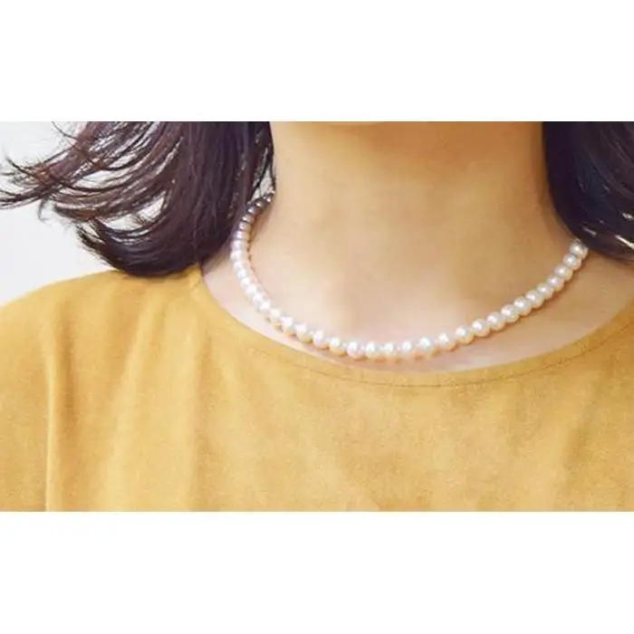 淡水本真珠ネックレス＆イヤリングセット ネックレス