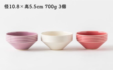 【美濃焼】祥風窯 曽根洋司 KOMAスタッキングボウル 3点セット【株式会社サンエー】 食器 ボウル サラダボウル デザートボウル 鉢 副菜鉢 スタッキング レッド ホワイト 赤 白 レンジ対応 食洗機対応 おしゃれ 食器セット 送料無料 [MDP009]