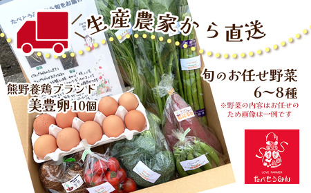 たべとうみんの旬菜ボックス｜ 野菜詰め合わせ 美豊卵