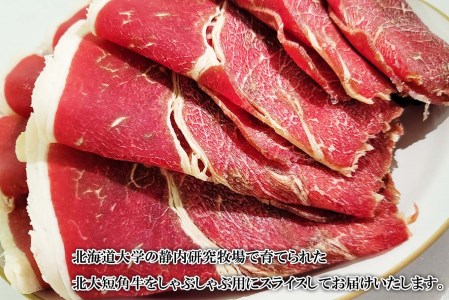 北海道産 北大 短角牛 しゃぶしゃぶ 用 1kg (500g×2パック) 