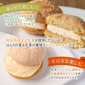 ＜お試し用＞弥生ぶっせ (計6個) ブッセ ショウガ しょうが 生姜 特産品 スイーツ アイス お菓子 おやつ 焼き菓子 お取り寄せ 個装 冷凍 【AJ72】【(有)ケーキ大使館クアンカ・ド－ネ】