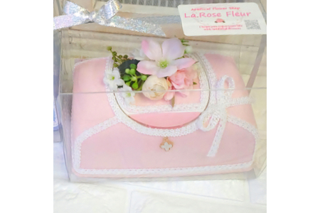 ウエットティッシュケース フラワーワイプケース ピンク 1個 [La.Rose Fleur 山形県 高畠町 tk06ayt140028]