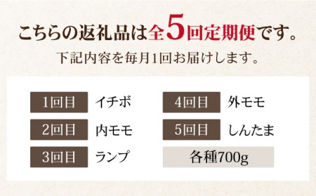 【5回定期便】黒毛和牛 佐賀牛 赤身4種スライス食べ比べ[FAY081]