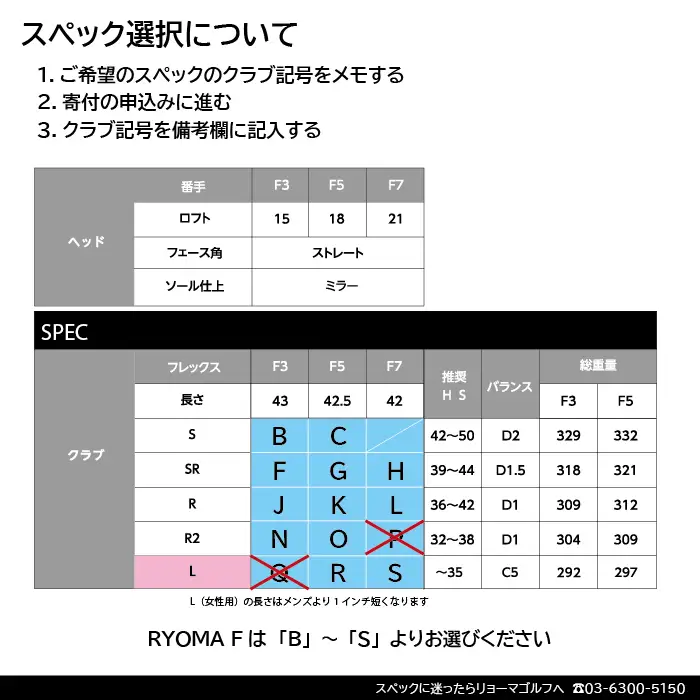 リョーマ フェアウェイウッド 「RYOMA F」 TourADシャフト リョーマ GOLF ゴルフクラブ