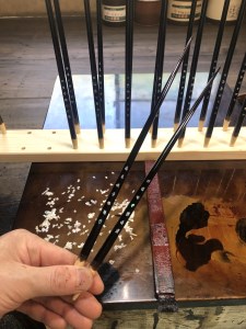 螺鈿(らでん)うるし塗り 夫婦箸 黒と朱溜塗