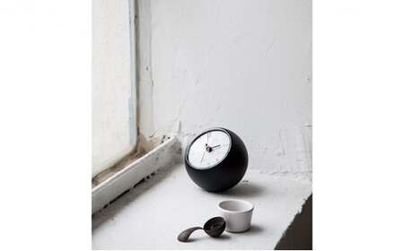 earth clock less / ブラック（TIL19-09 BK）レムノス Lemnos 時計 工芸品 装飾品 民芸品 伝統技術 インテリア 五十嵐威暢 球体 地球 美しい おしゃれ  FAD-0873