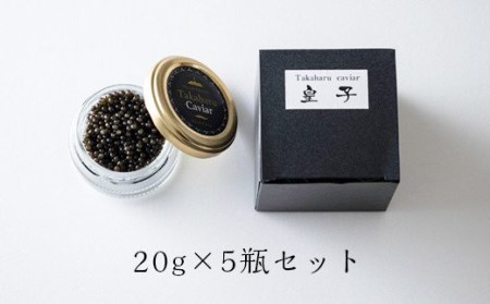 Takaharu Caviar（たかはるキャビア）『皇子』20g×5瓶セット　TF0515-P00045