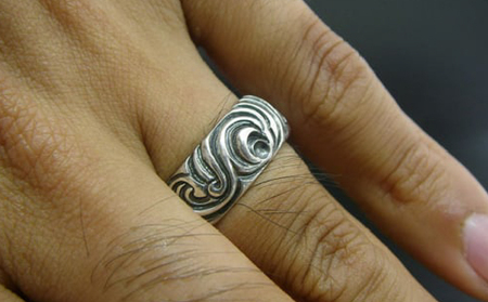 swirl ring スワール リング｜ 指輪 シルバー アクセサリー 渦 砂漠 砂 モチーフ 925 ハンドメイド 選べる サイズ ジュエリー アクセ ファッション 人気 シンプル ギフト プレゼント 年末年始 お中元 お歳暮 内祝い 快気祝い